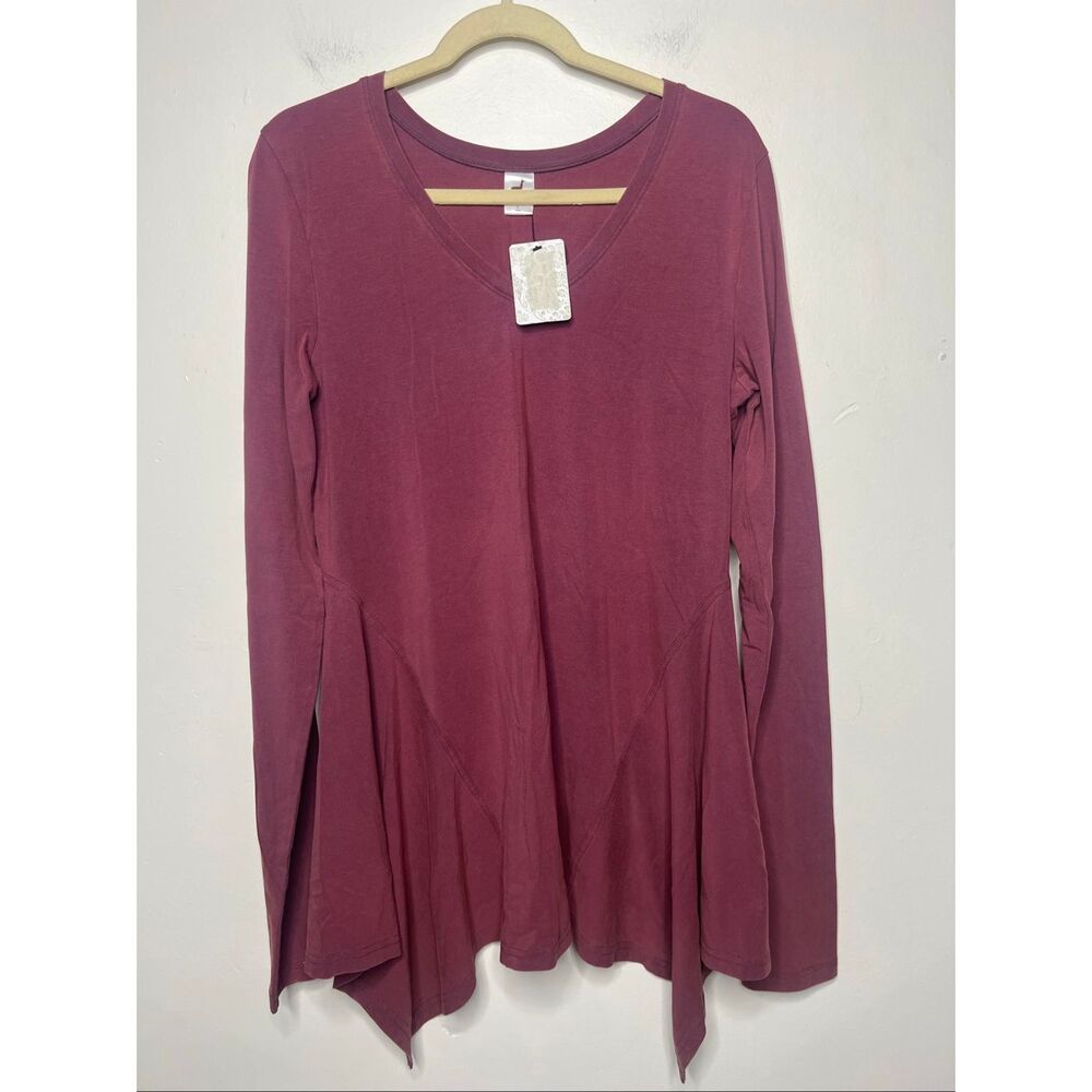 Peruvian Connection Heather Palermo Tunic Mauve Pink Purple Size Large NWT!